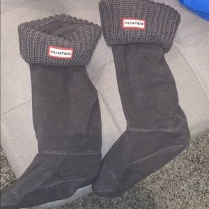 HUNTER BOOT GREY SOCKS